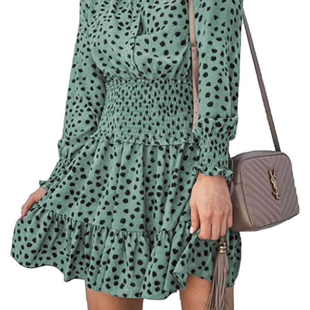 Green Boho dress